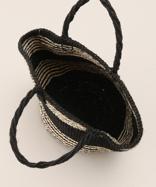 B.C STOCK(ベーセーストック)の「AFRICAN SQUARE/アフリカンスクエア カラーサイザルバッグ(かごバッグ・レディース・ピンク/チャコールグレー/ブラック/ピンク系その他/グリーン/イエロー・FREE)」の10枚目の写真