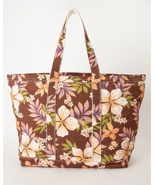 BILLABONG（ビラボン）の「BILLABONG レディース ALL DAY BEACH TOTE トートバッグ 【2024年夏モデル】/ビラボンコットントートバッグ（トートバッグ・レディース・ブラウン/グリーン系その他・FREE）」の4枚目の写真
