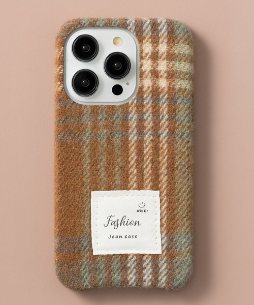 emonique（エモニーク）の「iPhoneケース カバー ウール風ツイード モヘア【11/12/12pro/13/13pro/14/14pro/15/15pro対応】（スマホケース/カバー・レディース・ホワイト/カーキ/レッド/ベージュ/ブラウン・iPhone 11/iPhone 12/iPhone 13/iPhone 13 Pro/iPhone 14/iPhone 14 Pro/iPhone 15/iPhone 15 Pro/iPhone 12 Pro）」の10枚目の写真
