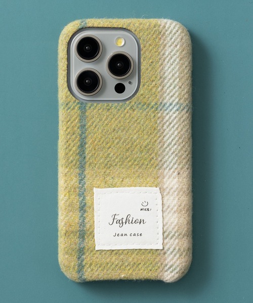 emonique（エモニーク）の「iPhoneケース カバー ウール風ツイード モヘア【11/12/12pro/13/13pro/14/14pro/15/15pro対応】（スマホケース/カバー・レディース・ホワイト/カーキ/レッド/ベージュ/ブラウン・iPhone 11/iPhone 12/iPhone 13/iPhone 13 Pro/iPhone 14/iPhone 14 Pro/iPhone 15/iPhone 15 Pro/iPhone 12 Pro）」の9枚目の写真