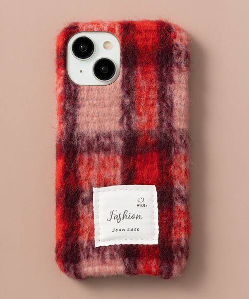 emonique（エモニーク）の「iPhoneケース カバー ウール風ツイード モヘア【11/12/12pro/13/13pro/14/14pro/15/15pro対応】（スマホケース/カバー・レディース・ホワイト/カーキ/レッド/ベージュ/ブラウン・iPhone 11/iPhone 12/iPhone 13/iPhone 13 Pro/iPhone 14/iPhone 14 Pro/iPhone 15/iPhone 15 Pro/iPhone 12 Pro）」の8枚目の写真