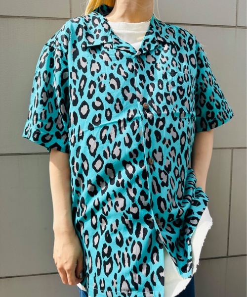 HOUSTON(ヒューストン)の「HOUSTON/ヒューストン 41103 ALOHA SHIRT (LEOPARD) / アロハシャツ / HS411(シャツ/ブラウス・レディース・ミント/カーキ/グレー系その他・X-LARGE/LARGE)」の3枚目の写真