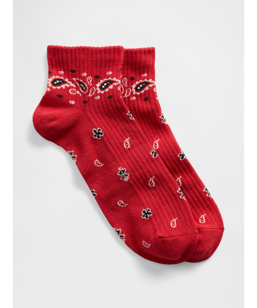 GAP(ギャップ)の「GAPロゴ クオーター クルーソックス(ソックス/靴下・レディース・グレー/ブラック/ブルー/レッド/ネイビー/グリーン/ライラック/ワイン/ライトブルー/ホワイト・M/L/S/M)」の9枚目の写真