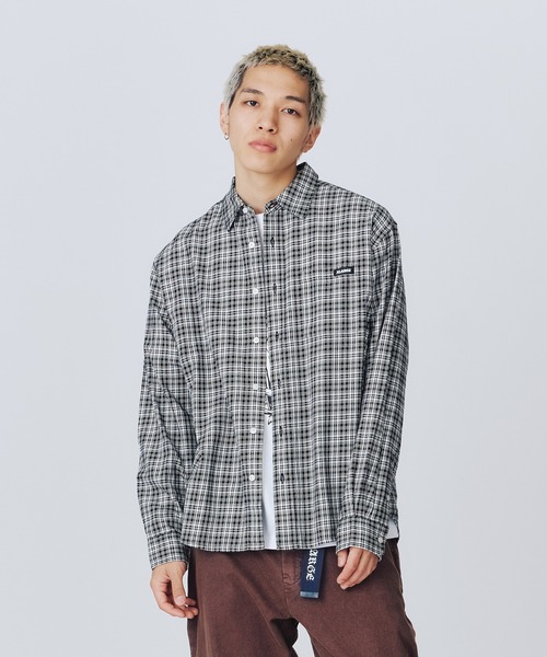XLARGE(エクストララージ)の「PLAID L/S SHIRT(シャツ/ブラウス・メンズ・ブラック/グリーン/ブラウン・XL/L/M/S)」の10枚目の写真
