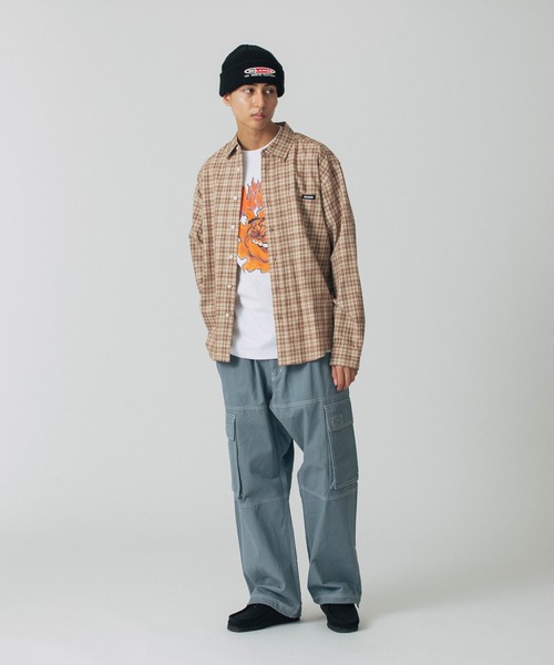 XLARGE(エクストララージ)の「PLAID L/S SHIRT(シャツ/ブラウス・メンズ・ブラック/グリーン/ブラウン・XL/L/M/S)」の15枚目の写真