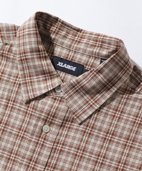 XLARGE(エクストララージ)の「PLAID L/S SHIRT(シャツ/ブラウス・メンズ・ブラック/グリーン/ブラウン・XL/L/M/S)」の5枚目の写真