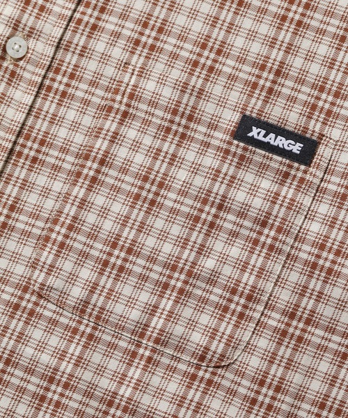 XLARGE(エクストララージ)の「PLAID L/S SHIRT(シャツ/ブラウス・メンズ・ブラック/グリーン/ブラウン・XL/L/M/S)」の6枚目の写真