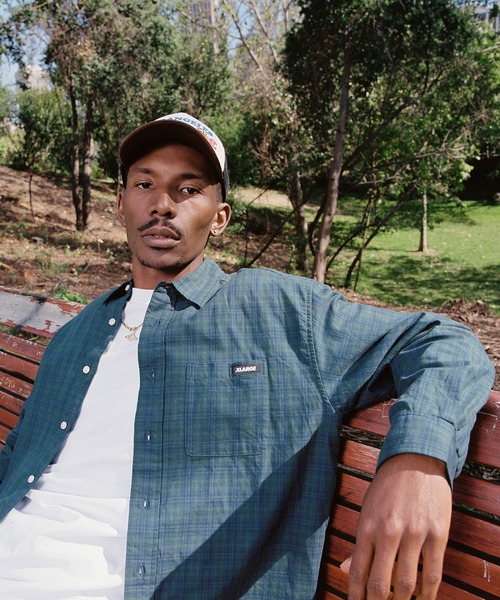 XLARGE(エクストララージ)の「PLAID L/S SHIRT(シャツ/ブラウス・メンズ・ブラック/グリーン/ブラウン・XL/L/M/S)」の16枚目の写真