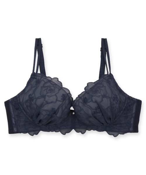 fran de lingerie(フランデランジェリー)の「「ナチュラルデイリーノンワイヤーブラ001 ブラジャー(ワイヤー無し)」(ブラジャー・レディース・グリーン/グレイッシュベージュ/ブラック/クリーム/ネイビー/シルバーグレー・B65/B70/C70/D70/G70/G75/E70/E75/F65/F70/F75/G65/B75/C65/C75/D65/D75/E65)」の11枚目の写真