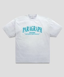 A'GEM/9 × .kom『paragraph/パラグラフ』WONDER LAND DYING T SHIRT/ショルダーピグメント半袖カットソー