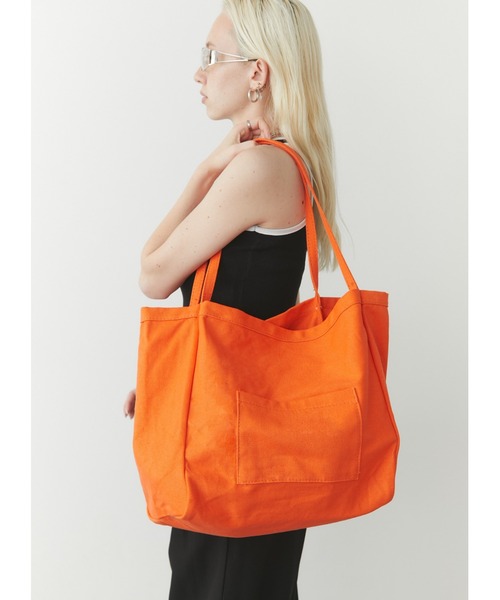 Solace(ソレイス)の「カラービッグトートバッグ(トートバッグ・レディース・イエロー/オレンジ/ピンク/グリーン・FREE)」の15枚目の写真