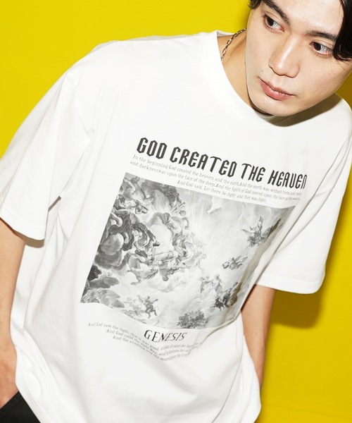 Beno(ビーノ)の「シルキータッチビックシルエットマルチプリントTシャツ(Tシャツ/カットソー・メンズ・ホワイト系1/ブラック系4/ブラック系2/ホワイト系3/ブラック系3/ホワイト系4/ホワイト系2/ブラック系1/ホワイト系5/ホワイト系6/ブラック系5/ブラック系6/ブラック系7/ブラック系8/ホワイト系7/ホワイト系8・LARGE/MEDIUM/X-LARGE)」の6枚目の写真