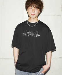 Beno（ビーノ）の「シルキータッチビックシルエットマルチプリントTシャツ（Tシャツ/カットソー）」