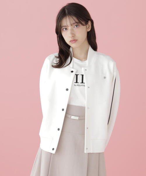 JILL by JILL STUART(ジルバイジルスチュアート)の「バイカラーパイピングスタジャン(ブルゾン・レディース・ホワイト/ブラック・FREE)」の16枚目の写真