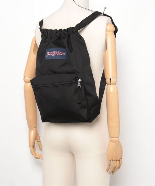 JANSPORT（ジャンスポーツ）の「WEGO/JANSPORT　DRAWSACK（バックパック/リュック・レディース・ブラック/ネイビー/ライトピンク・FREE）」の7枚目の写真