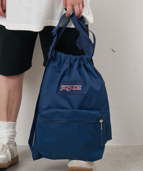 JANSPORT（ジャンスポーツ）の「WEGO/JANSPORT　DRAWSACK（バックパック/リュック・レディース・ブラック/ネイビー/ライトピンク・FREE）」の17枚目の写真