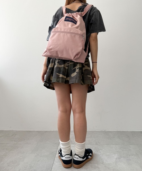 JANSPORT（ジャンスポーツ）の「WEGO/JANSPORT　DRAWSACK（バックパック/リュック・レディース・ブラック/ネイビー/ライトピンク・FREE）」の12枚目の写真