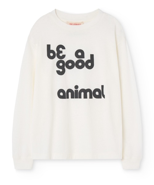 The animals observatory（ジ・アニマルズ・オブザーバトリー）の「The Animals Observatory / ロングTシャツ（Tシャツ/カットソー・キッズ・グリーン/ホワイト・8Y/10Y/6Y/4Y/2Y）」の9枚目の写真