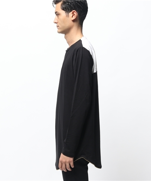 DANKE SCHON（ダンケシェーン）の「DankeSchon/ダンケシェーン/PanelRoundZip L/S T-Shirts（Tシャツ/カットソー・メンズ・ホワイト/ブラック/その他・FREE）」の5枚目の写真