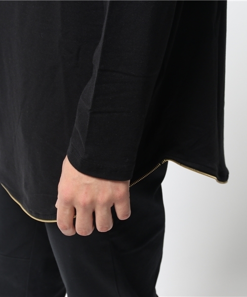 DANKE SCHON（ダンケシェーン）の「DankeSchon/ダンケシェーン/PanelRoundZip L/S T-Shirts（Tシャツ/カットソー・メンズ・ホワイト/ブラック/その他・FREE）」の8枚目の写真