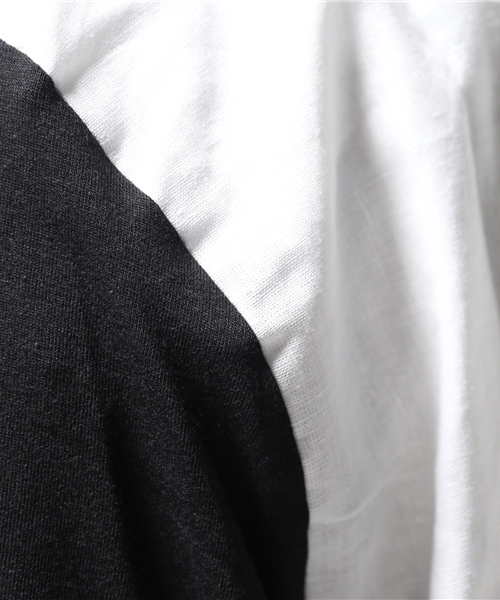 DANKE SCHON（ダンケシェーン）の「DankeSchon/ダンケシェーン/PanelRoundZip L/S T-Shirts（Tシャツ/カットソー・メンズ・ホワイト/ブラック/その他・FREE）」の10枚目の写真