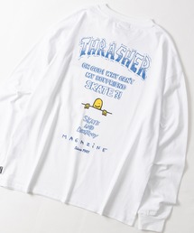 JOHN'S CLOSET（ジョンズクローゼット）の「【at】〔THRASHER/スラッシャー〕OE天竺 バックプリント/袖プリント Long Sleeve T-shirt（Tシャツ/カットソー）」