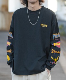 THRASHER | 【at】〔25SS新柄追加〕〔THRASHER/スラッシャー〕OE天竺 バックプリント/袖プリント Long Sleeve T-shirt(Tシャツ/カットソー)
