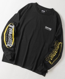 【at】〔THRASHER/スラッシャー〕OE天竺 バックプリント/袖プリント Long Sleeve T-shirt
