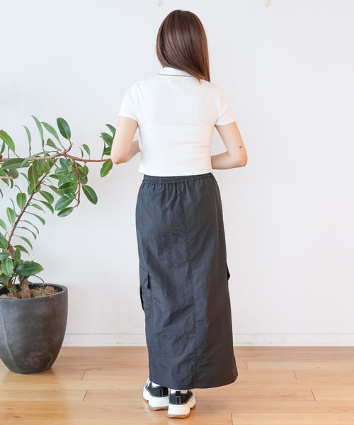 3.3 Field Trip （3.3フィールドトリップ）の「3.3 Field Trip／マフラーツキボタンT（Tシャツ/カットソー・レディース・ホワイト/シルバーグレー/ブルー・FREE）」の11枚目の写真