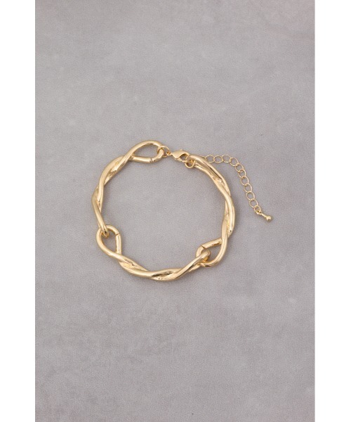 AZUL by moussy(アズールバイマウジー)の「ツイストチェーンブレスレット(ブレスレット・レディース・ゴールド系その他/シルバー・FREE)」の5枚目の写真