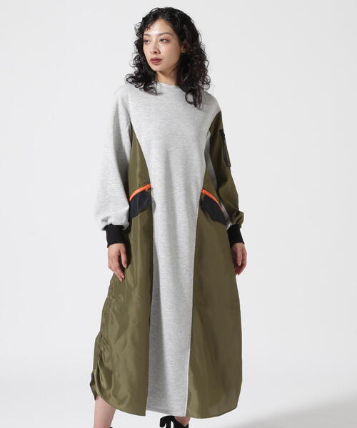 Risley（リズレー）の「Risley/リズレー/ミリタリーワンピース（ワンピース・レディース・ブラック/グレー・F）」の10枚目の写真