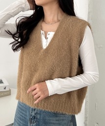 CLEA | シャギーVネックニットベスト(ベスト)