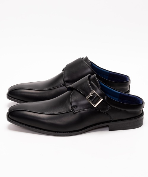 超美品 Clarks モンクストラップ ドレスシューズ TETEHOMME｜テットオム ウィングチップ カウレザー ドレス