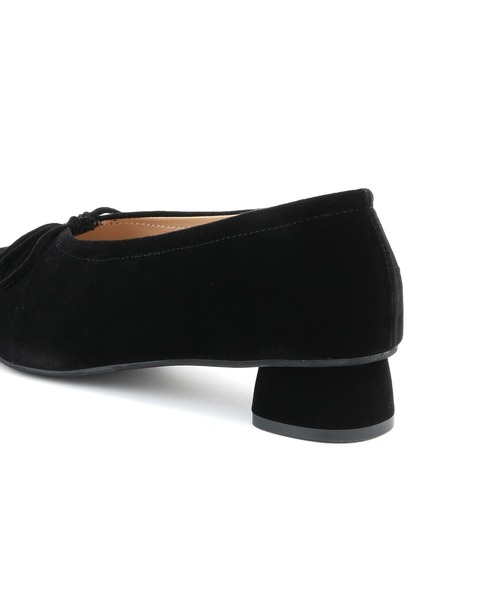 ROPE' PICNIC（ロペピクニック）の「リボンギャザーベロアパンプス（パンプス・レディース・チャコールグレー/ブラック・24.0cm/23.5cm/23.0cm/24.5cm）」の11枚目の写真