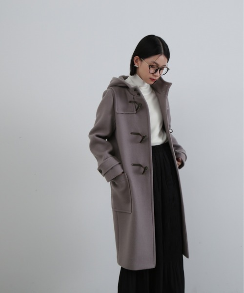 N.（N. Natural Beauty Basic）（エヌエヌナチュラルビューティーベーシック）の「◆二重織メルトンダッフルコート（ダッフルコート・レディース・グレー/オフホワイト/ネイビー・MEDIUM/SMALL）」の16枚目の写真