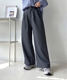 AS KNOW AS plus | ◇ベルト付き タックワイドスラックスパンツ(スラックス)