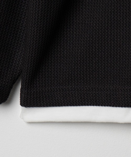 BROWNY（ブラウニー）の「BROWNY/フェイクレイヤードキーネックT（Tシャツ/カットソー・メンズ・ベージュ/チャコール・LARGE/MEDIUM）」の4枚目の写真