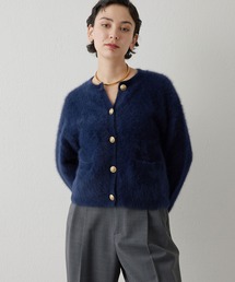 Whim Gazette | カシミヤ混ファーニットジャケット(カーディガン/ボレロ)