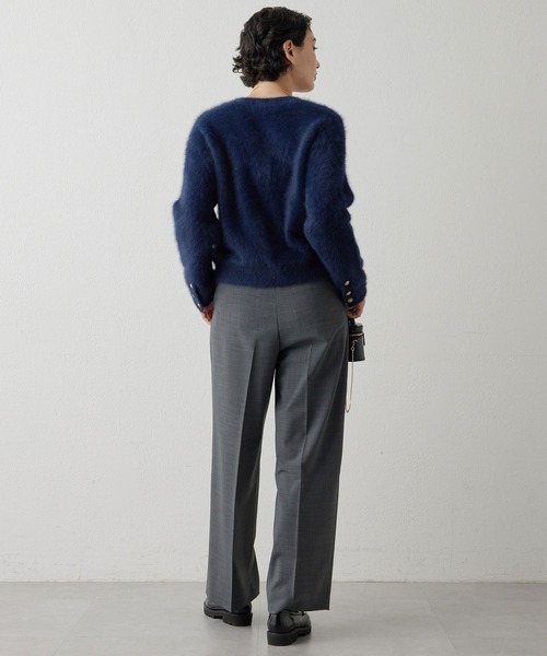 Whim Gazette（ウィムガゼット）の「カシミヤ混ファーニットジャケット