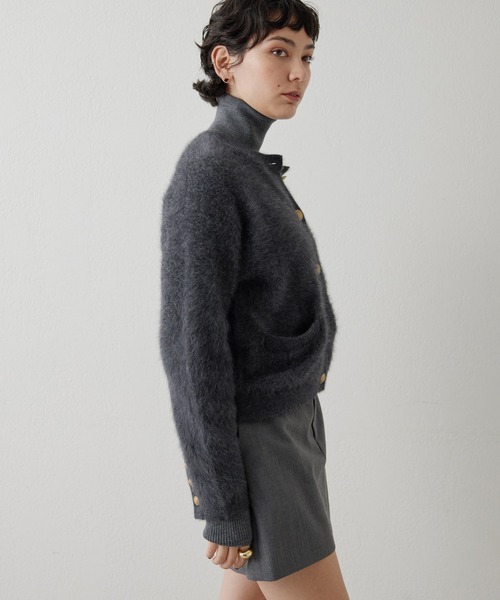 Whim Gazette（ウィムガゼット）の「カシミヤ混ファーニットジャケット