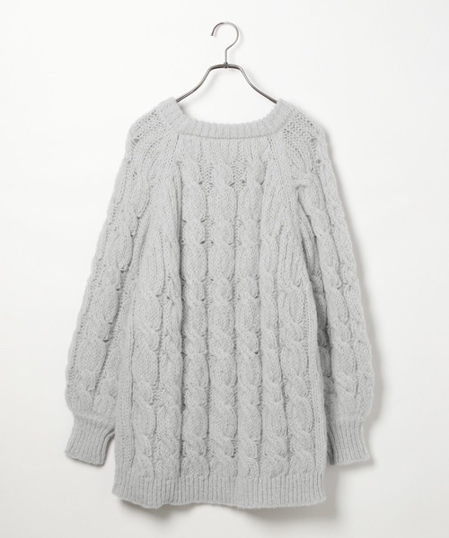 M_jewelryさま　専用 セール】フトケーブルチュニックニット 149618（ニット/セーター