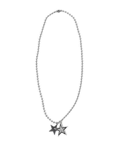 WEGO（ウィゴー）の「WEGO/Wスターモチーフネックレス（ネックレス・レディース・シルバー・FREE）」の2枚目の写真