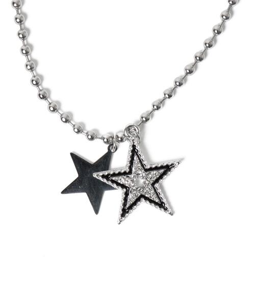 WEGO（ウィゴー）の「WEGO/Wスターモチーフネックレス（ネックレス・レディース・シルバー・FREE）」の3枚目の写真