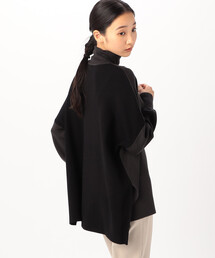 Palm7reemissoni ニットポンチョ　ブルー　イタリア製 BARNYARDSTORM｜ホールガーメントポンチョニット | Rakuten
