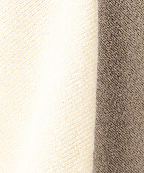 COMME CA ISM（コムサイズム）の「バイカラー　ポンチョニット（ニット/セーター・レディース・ネイビー/アイボリー/チャコール・FREE）」の22枚目の写真