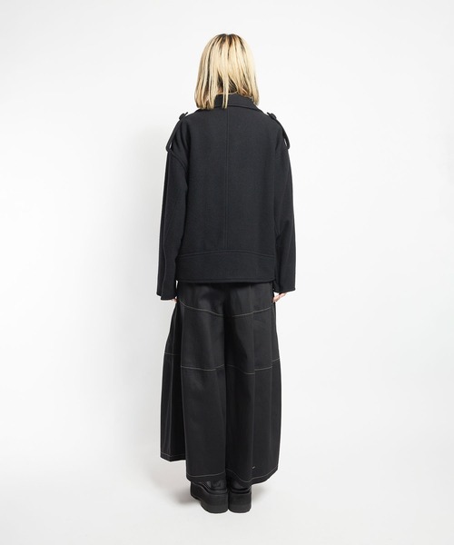 gomme(ゴム)の「モッサ ビッグライダース(ライダースジャケット・メンズ・ブラック/チャコールグレー・MEDIUM)」の9枚目の写真