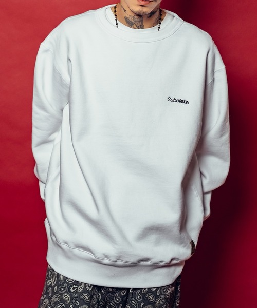 Subciety（サブサエティ）の「Trademark sweatshirt（スウェット・メンズ・ネイビー/グレー/ブラック/ホワイト・XX-LARGE/X-LARGE/LARGE/MEDIUM/SMALL/X-SMALL）」の2枚目の写真