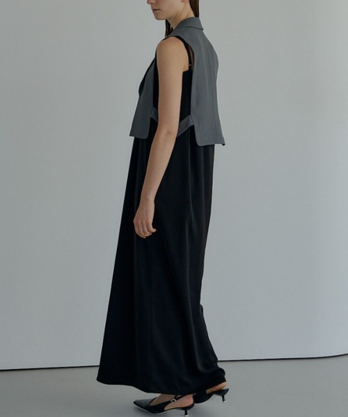 【リルアー】パンツドレス Irregular cutter combination 【低身長向けサイズあり】（パンツ