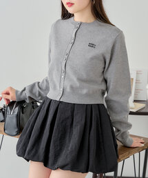 Chico | 【2024AW/SET ITEM/カタログ掲載】配色ボタンコンパクトカーデセット(カーディガン/ボレロ)
