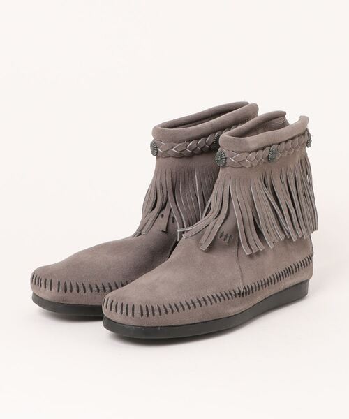 【セール】《MINNETONKA》ハイ トップ バック ジッパー HI TOP BACK ZIP BOOTS(ブーツ)|Minnetonka(ミネトンカ)